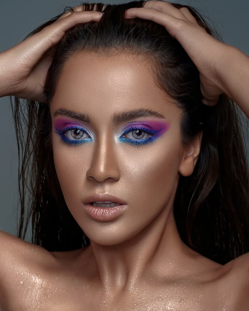 Editorial beauty portrait with defined eyes